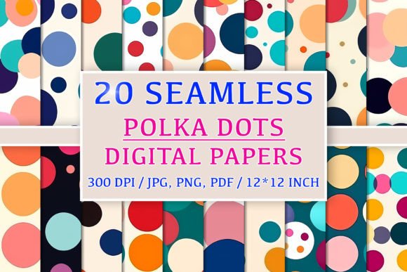 20 Seamless Polka Dot Patterns: A Creative Resource for Designers and Enthusiasts