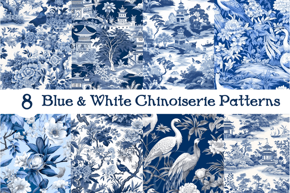 Blue White Chinoiserie Seamless Patterns: A Guide to Creative Design