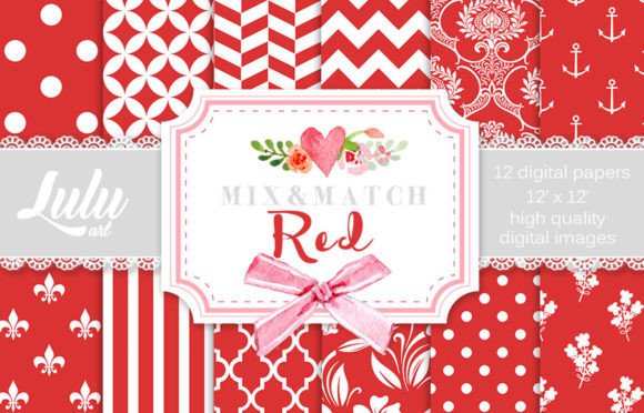 Discover the Power of Mix and Match Red Patterns for Creative Projects