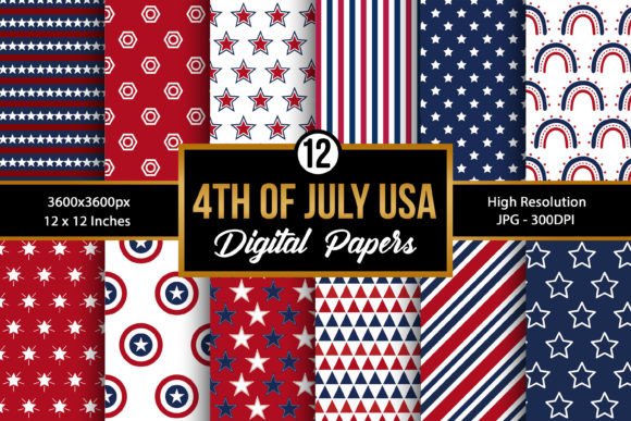 Exploring the Versatility of USA 4th of July Digital Paper Patterns for Creative Projects