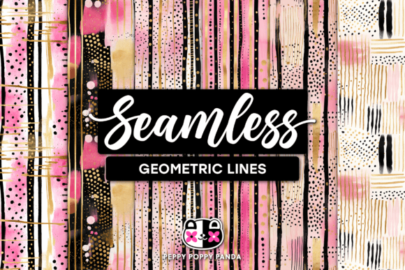 Geometric Lines Seamless Patterns: A Versatile Design Resource for Modern Creators