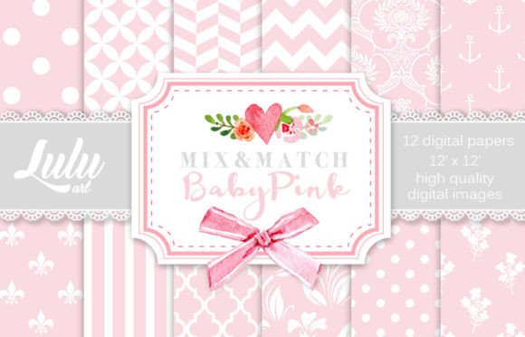 Mix and Match Baby Pink Patterns