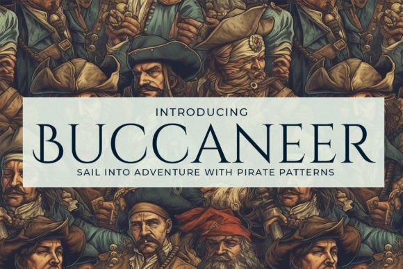 Seamless Pirate Patterns for Creative Adventures