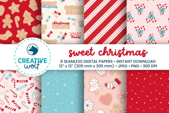 Sweet Christmas Seamless Patterns