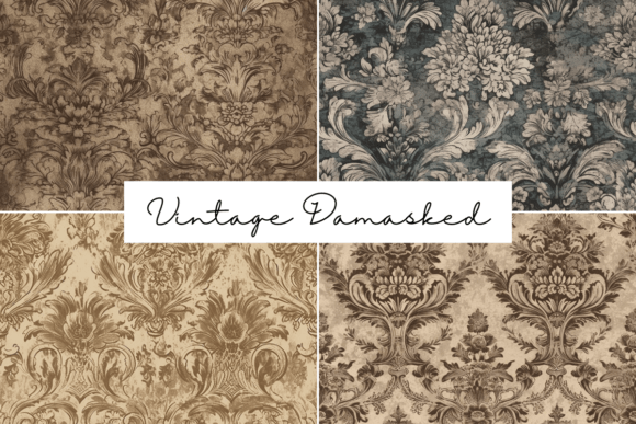 Vintage Damasked Seamless Patterns: Timeless Elegance for Modern Design