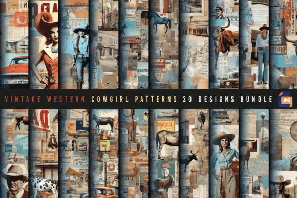Vintage Western Seamless Patterns: A Timeless Design Asset for Modern Creators