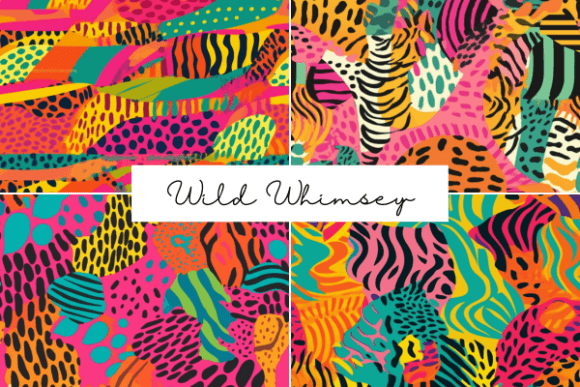 Wild Whimsy Seamless Patterns